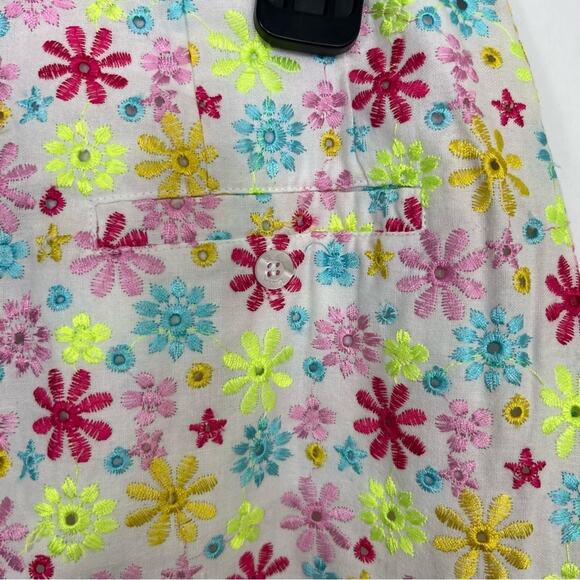 Lilly Pulitzer Starlet Eyelet Floral Embroidered Mini Skirt Size 8 - Picture 7 of 9